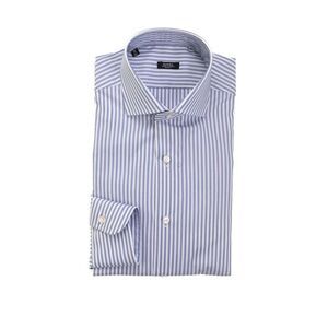 BARBA NAPOLI Men's Striped Dress Shirt Men BLUE Shirts